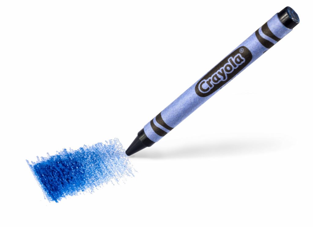 new blue crayola crayon